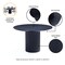 Manhattan Comfort 7-Piece Hathaway 59.05 Round Dining Set in Black with 6 Flor Dining Chairs in Grey 6-DT05DC088AR-BKGD - alternate 5